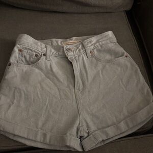 Levi's Light Gray Jean Shorts